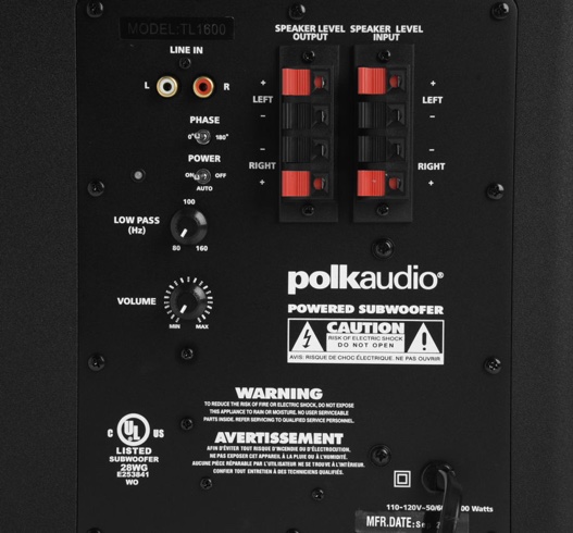 Комплект акустики 5.1 Polk Audio TL1600 Black